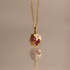 Mixed Birthstone Capsule Necklace