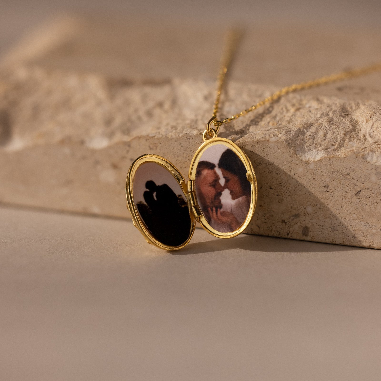 Floral Handwriting Locket Necklace