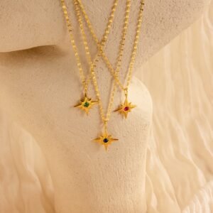 Star Birthstone Necklace