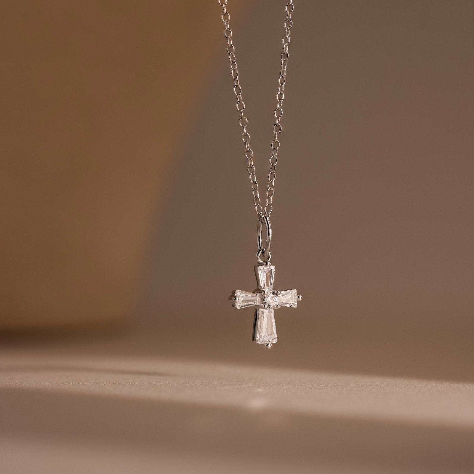 Art Deco Cross Necklace