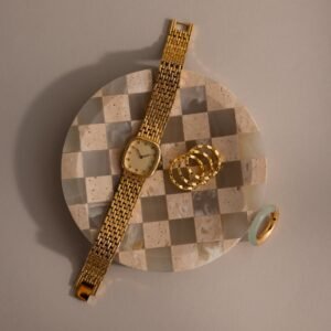 Checkered Jewelry Dish