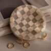 Checkered Jewelry Dish