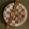 Checkered Jewelry Dish